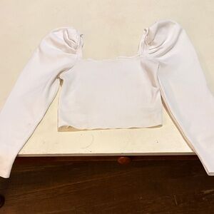 Elegant White Long Sleeve Top
